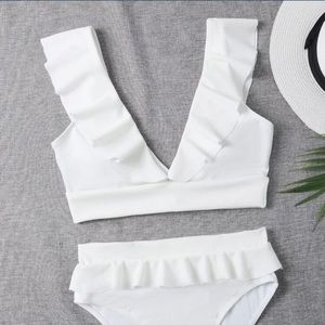 Ruffle High Waist Bikini Swimsuit